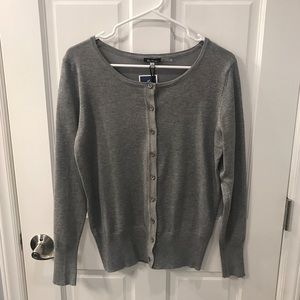 NWT gray button up cardigan